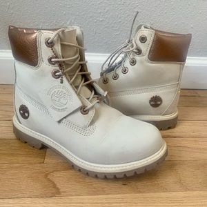 Timberland Gold Metallic 6-inch Waterproof Boots